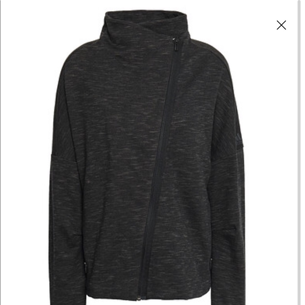 Adidas Mélange cotton-blend jacket